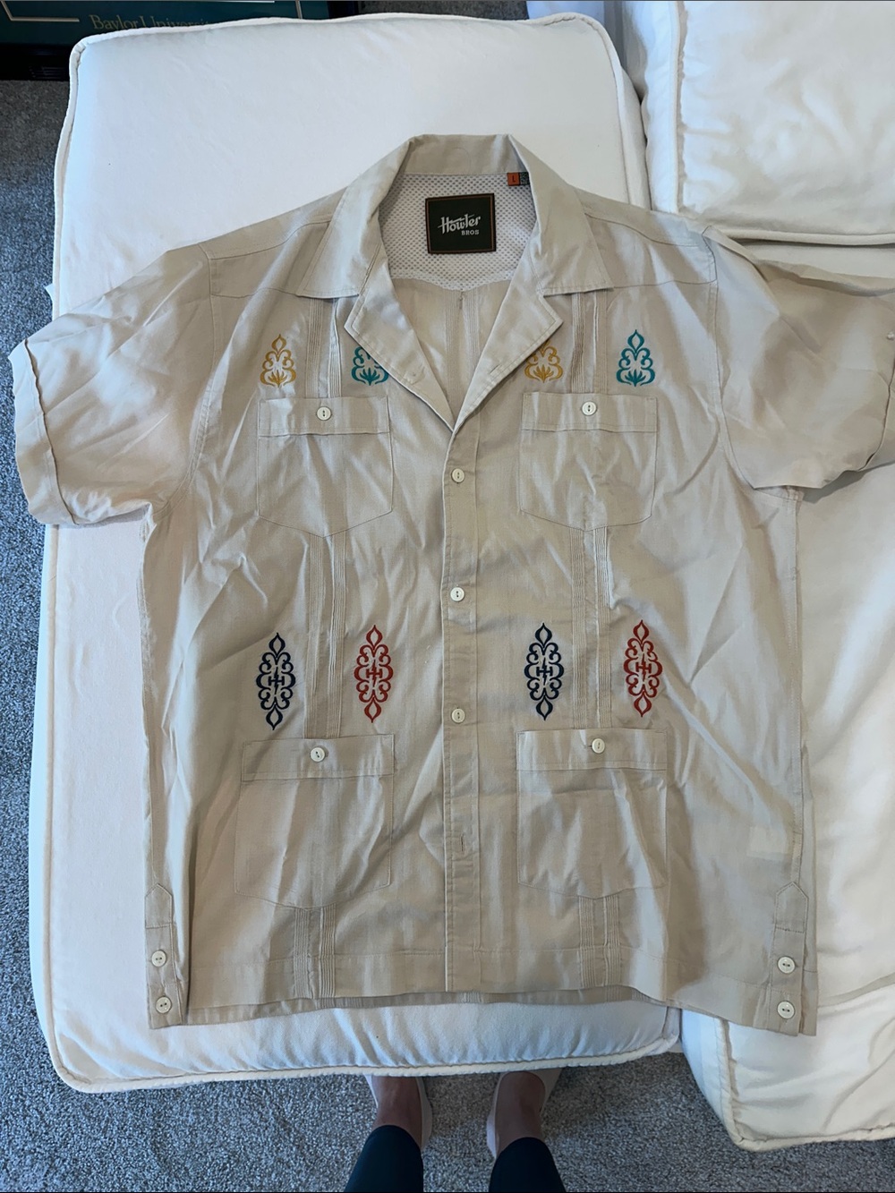 Howler Brothers Guyabera shirt.